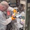 Gloveworks By Ammex Disposable Gloves, Heavy Duty, Nitrile, 8 mil, Powder-Free, L, 1000 PK, Orange GWON46100 - alternate 6